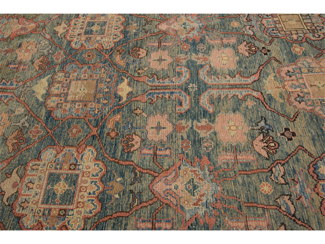 Vintage  Bakshaish wool  Rug, 11' X 14'