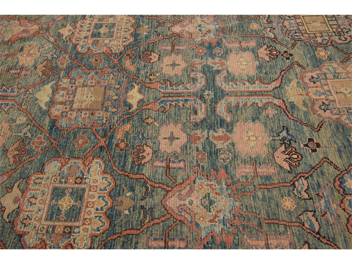 Vintage  Bakshaish wool  Rug, 11' X 14'