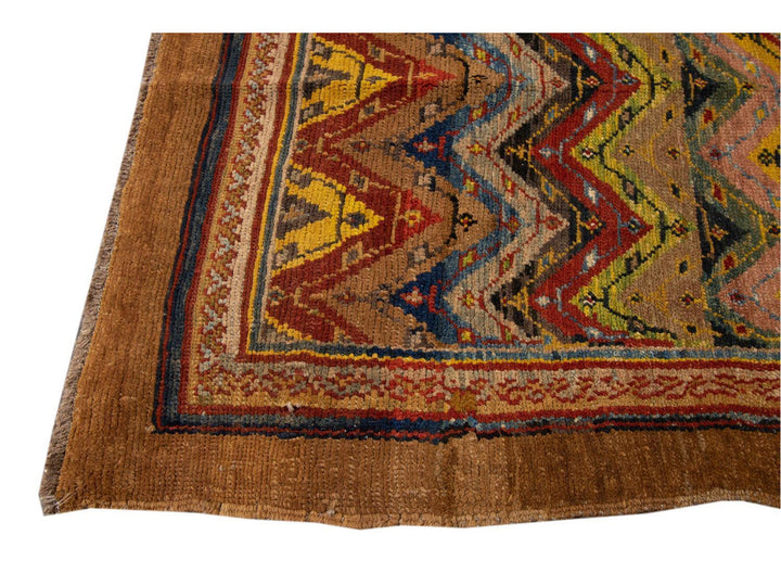 Vintage Persian Tribal Wool Rug 7 X 9