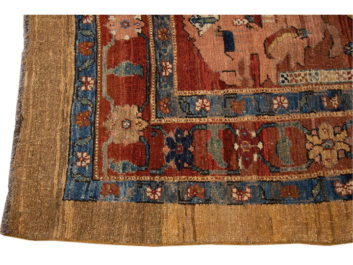 Vintage Bakshaish Tribal Wool Rug 7 X 11