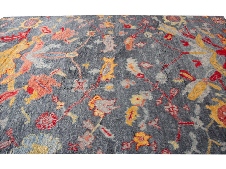 Modern Moroccan-Style Wool Rug 10 X 15