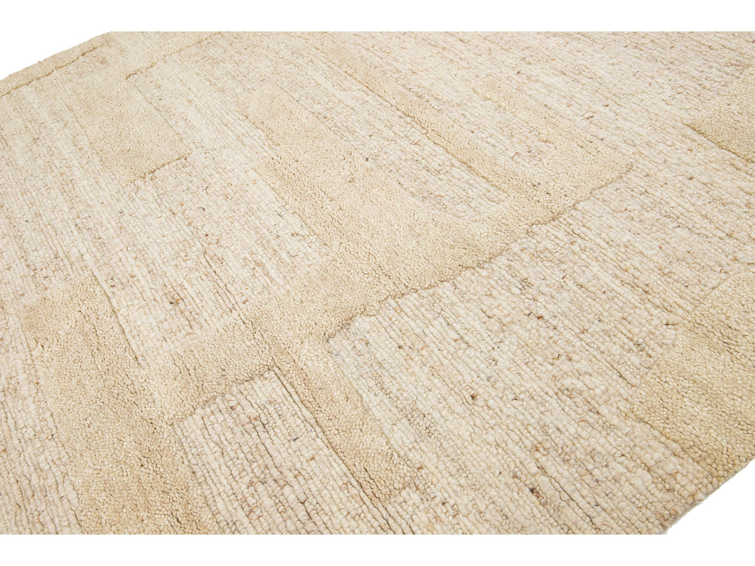 Modern Moroccan Wool Rug 8 X 10