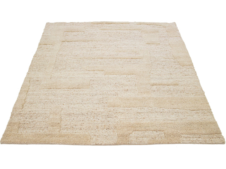 Modern Moroccan Wool Rug 8 X 10