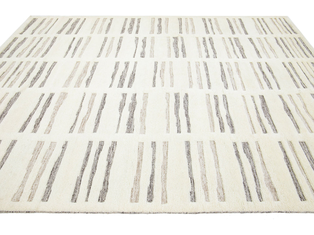 Modern Moroccan Wool Rug 8 X 10