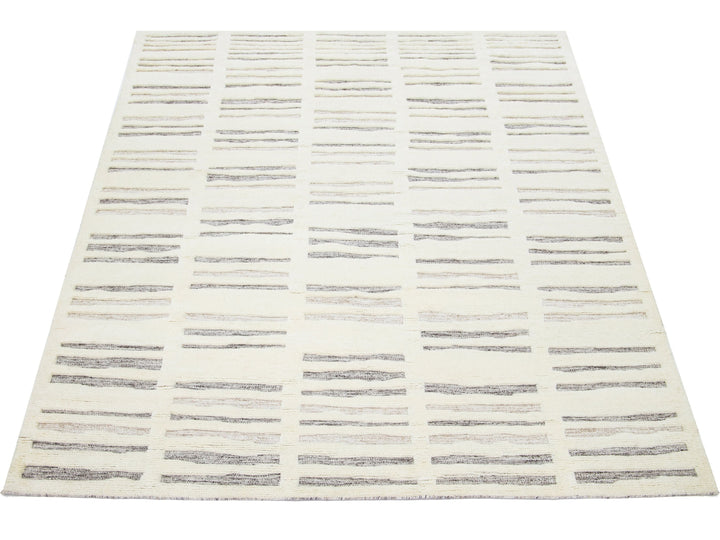Modern Moroccan Wool Rug 8 X 10