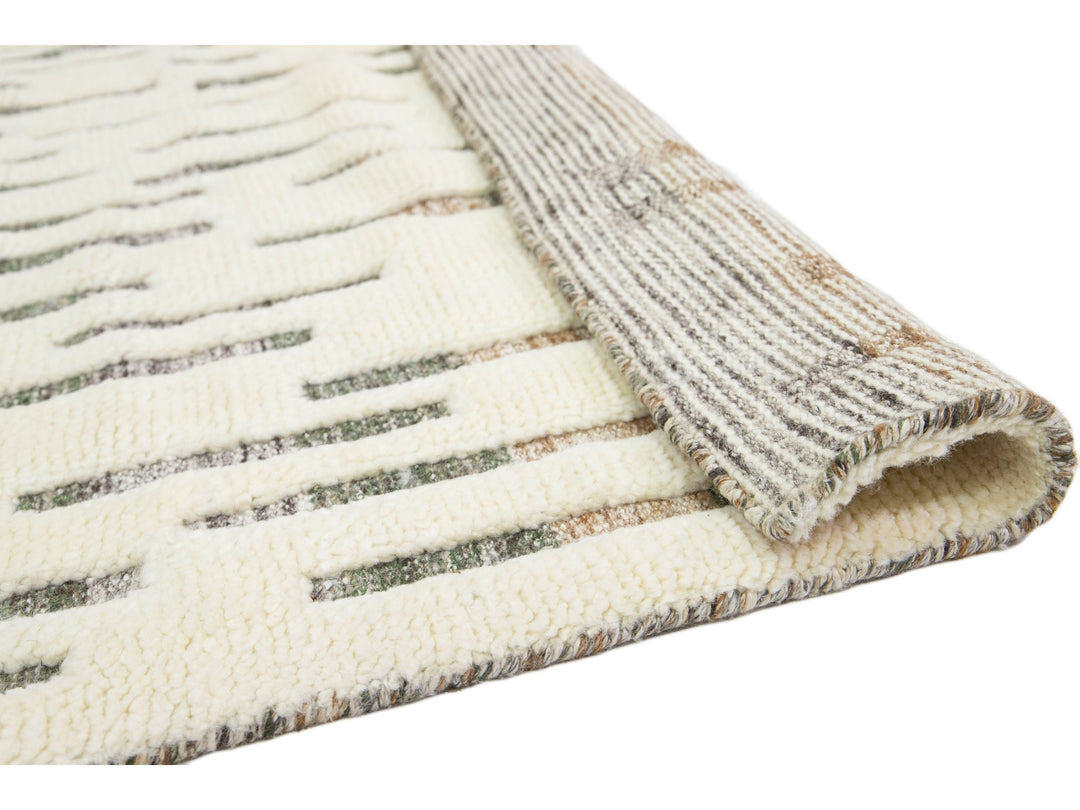 Modern Safi Collection Wool Rug 8 X 10