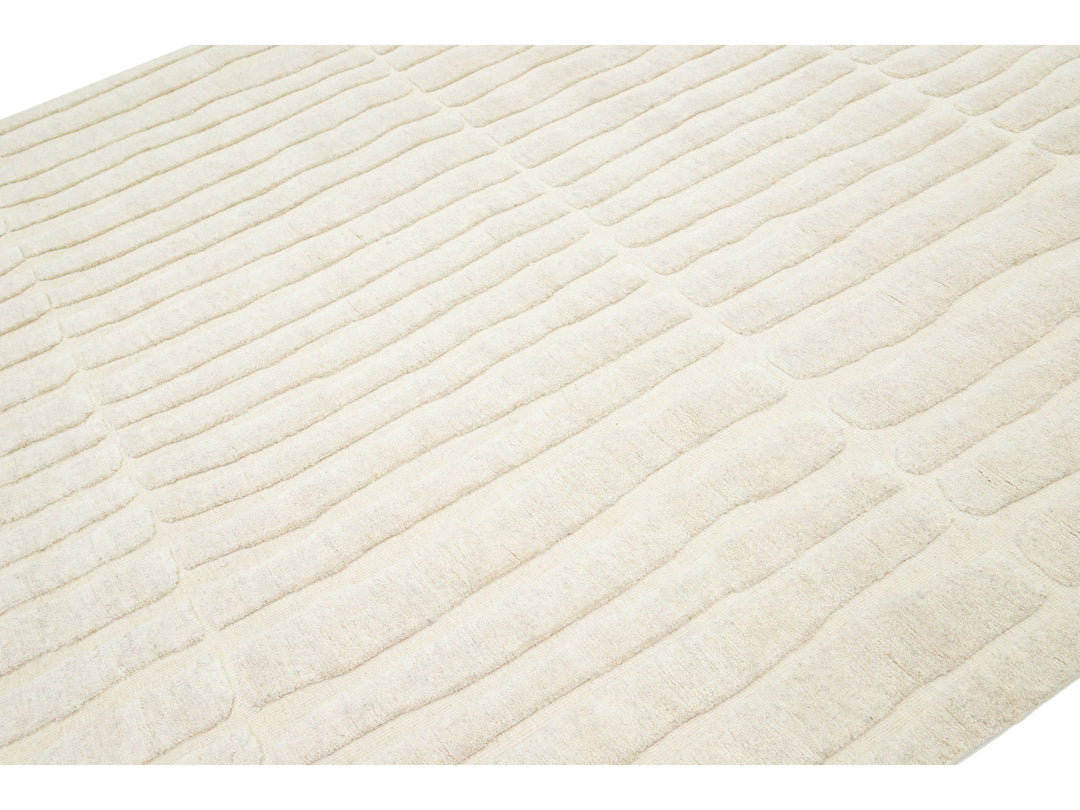 Modern Moroccan Wool Rug 8 X 10