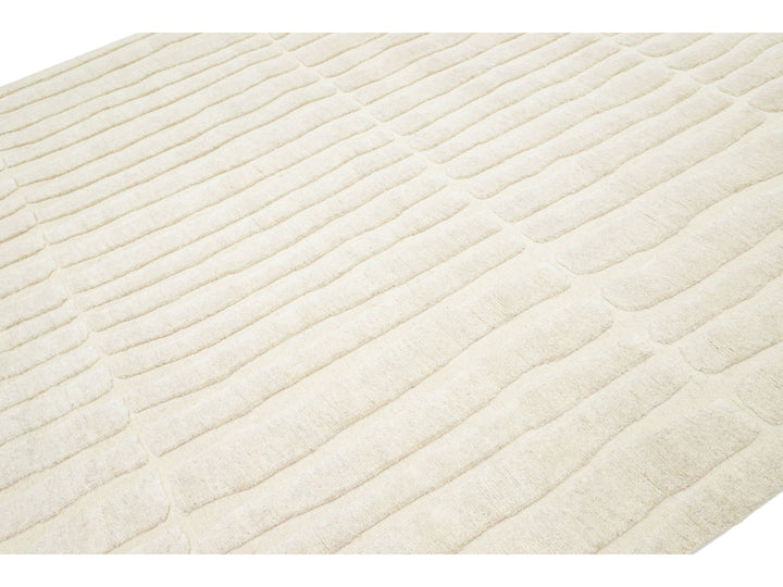 Modern Moroccan Wool Rug 8 X 10