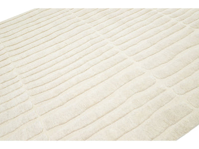 Modern Safi Collection Wool Rug 8 X 10