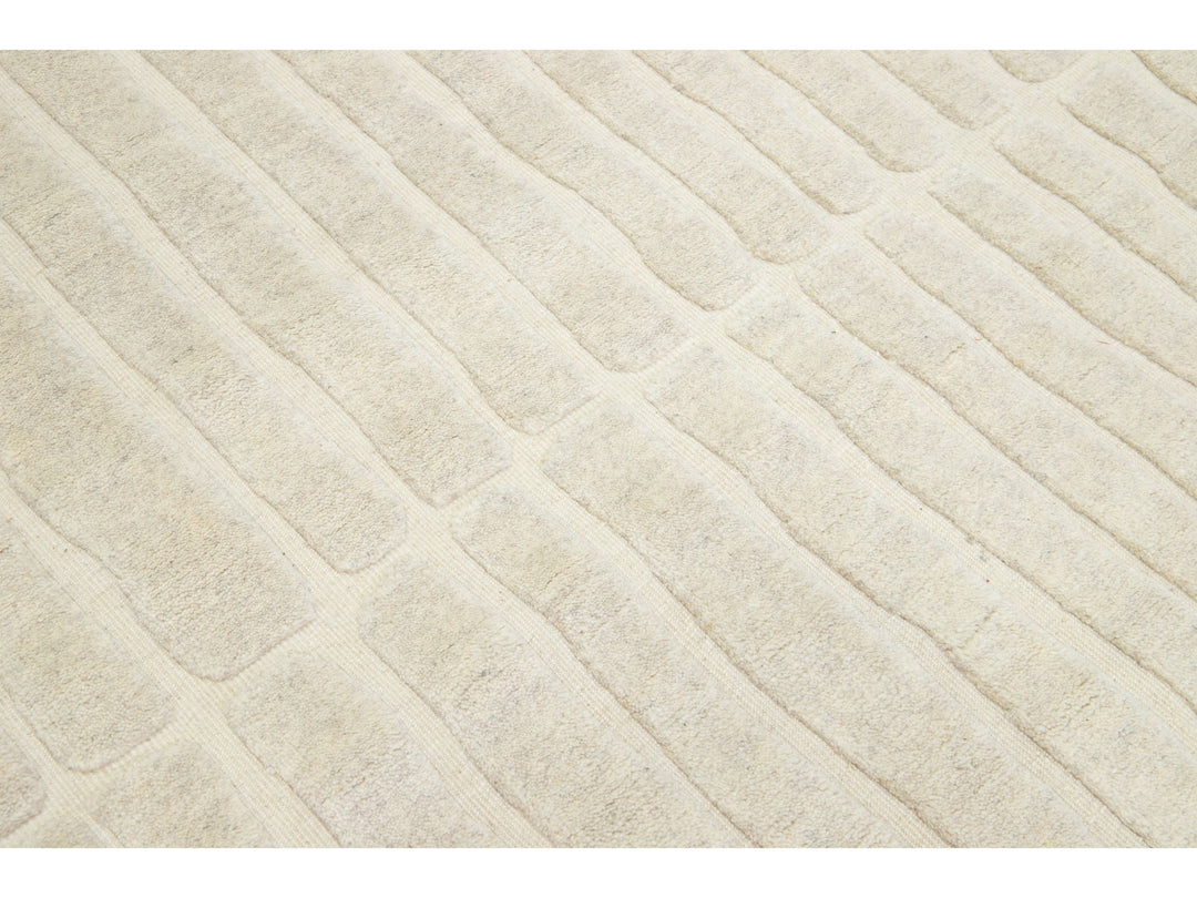 Modern Moroccan Wool Rug 8 X 10