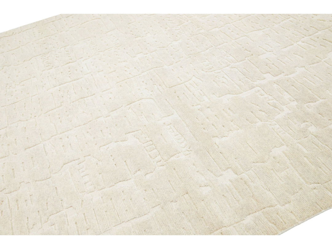 Modern Safi Collection Wool Rug 8 X 10