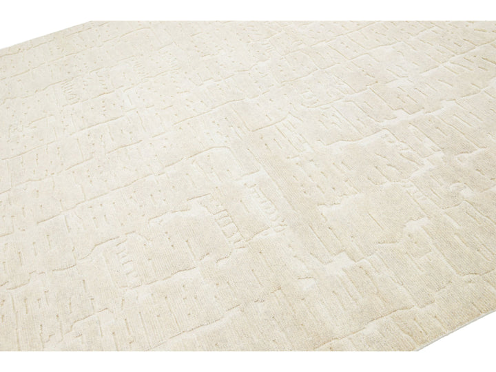 Modern Safi Collection Wool Rug 8 X 10