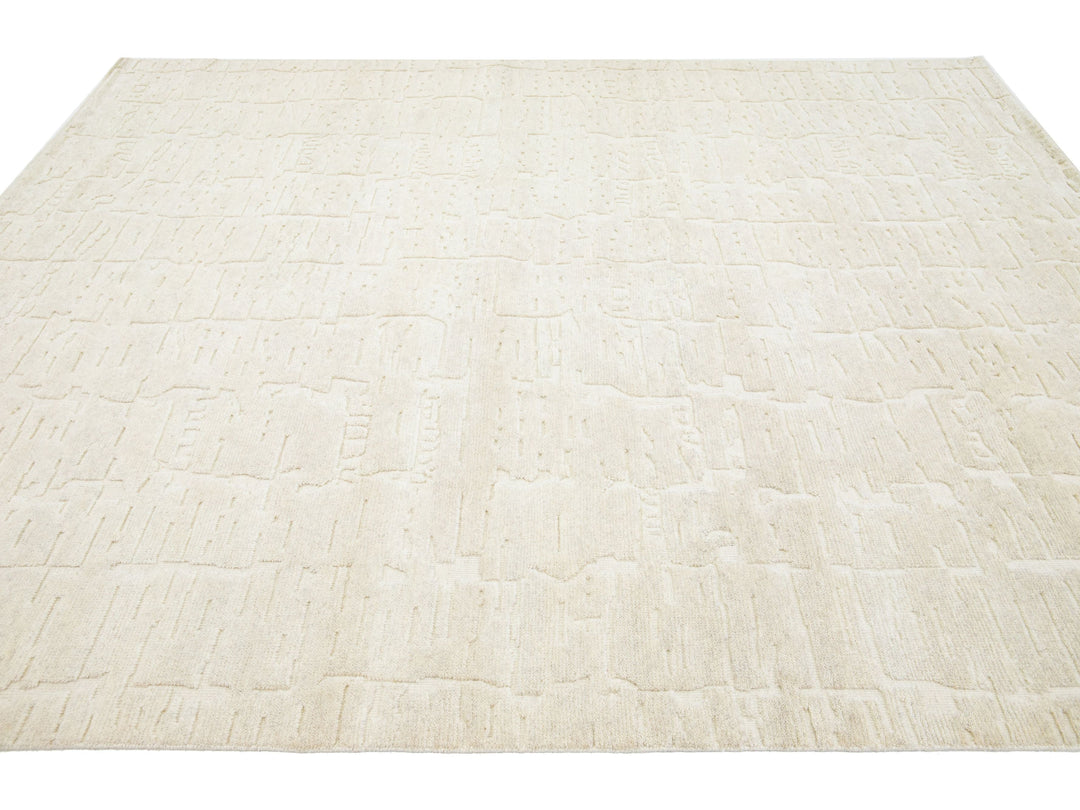 Modern Safi Collection Wool Rug 8 X 10