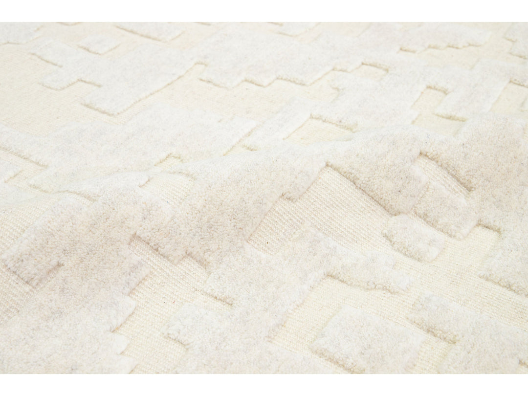 Modern Safi Collection Wool Rug 8 X 10