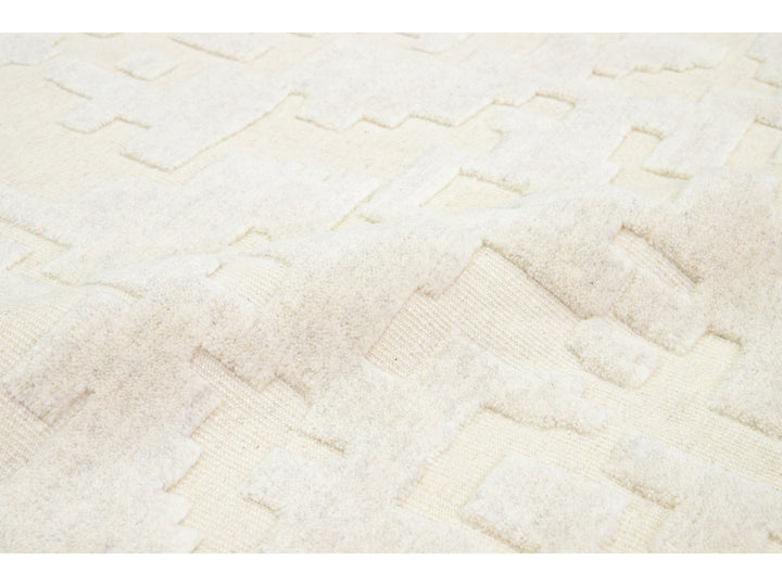 Modern Safi Collection Wool Rug 8 X 10