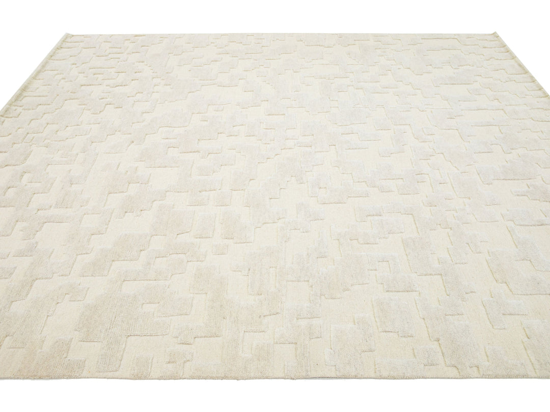 Modern Safi Collection Wool Rug 8 X 10