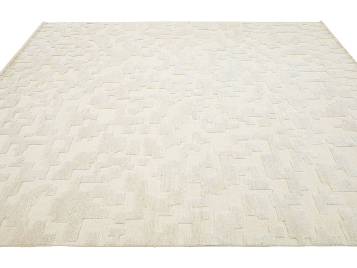 Modern Safi Collection Wool Rug 8 X 10