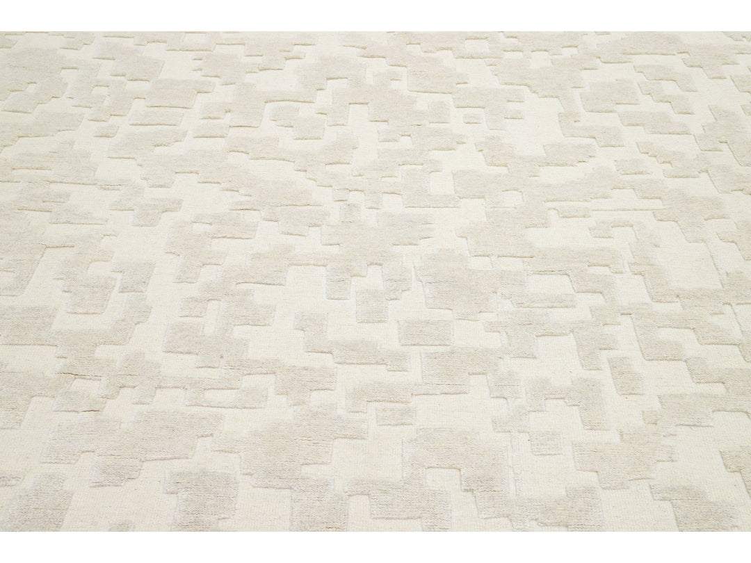Modern Safi Collection Wool Rug 8 X 10