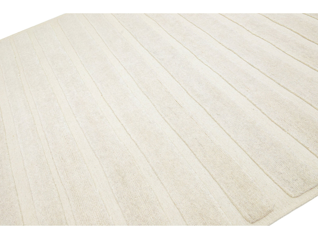 Modern Safi Collection Wool Rug 8 X 10