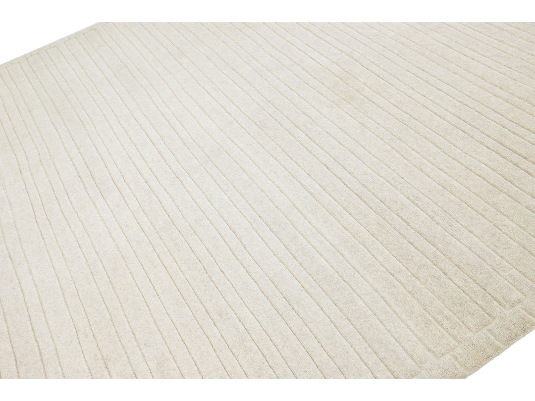 Modern Safi Collection Wool Rug 8 X 10
